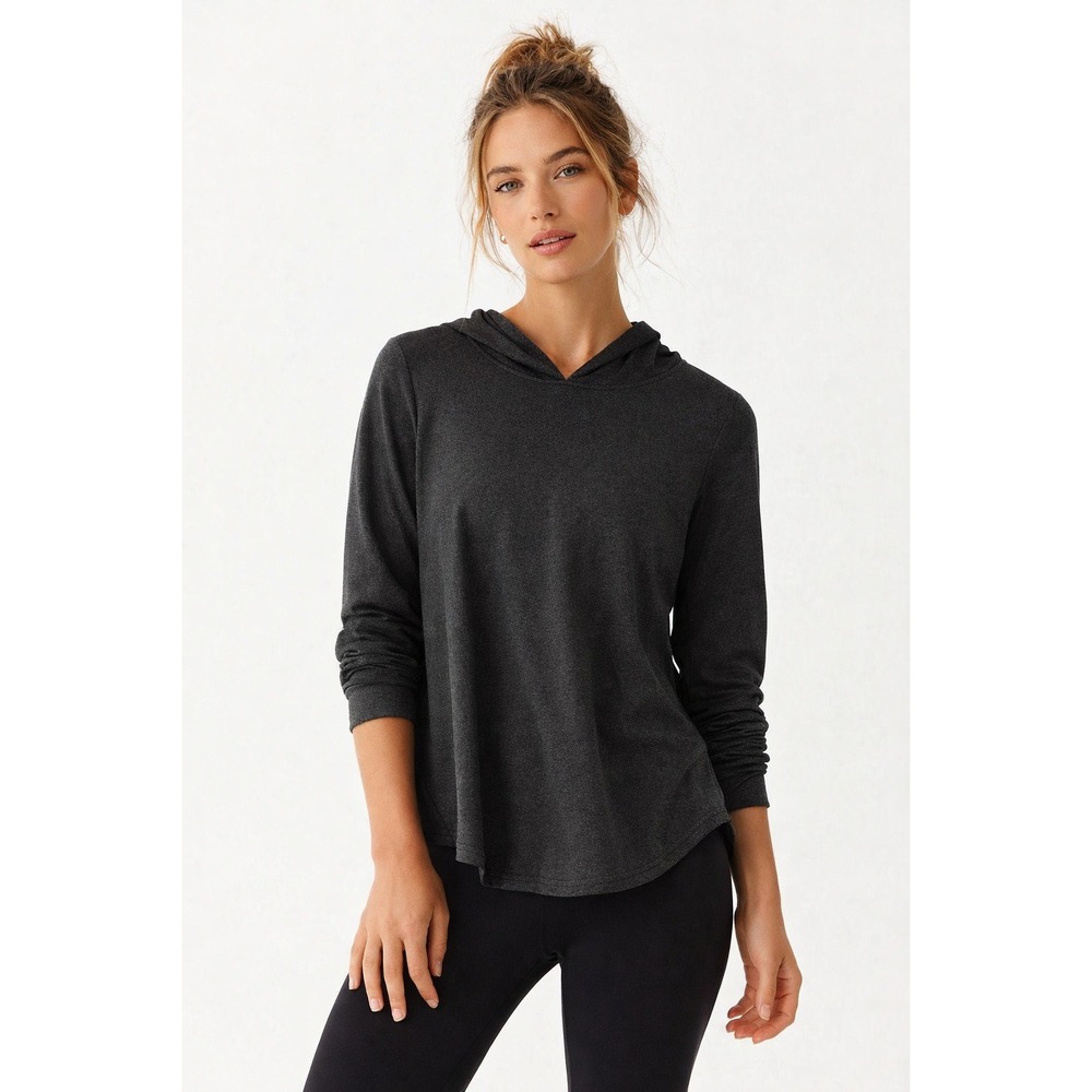 Threads 4 Thought Evah Heather Luxe Jersey Hoodie Dark Grey NWTβ